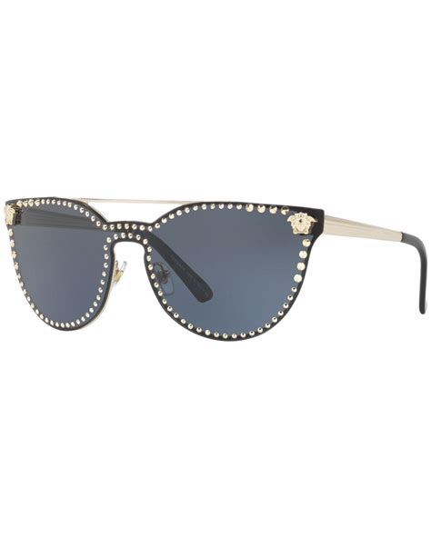 versace studded flat top wrap sunglasses|Versace sunglasses unisex.